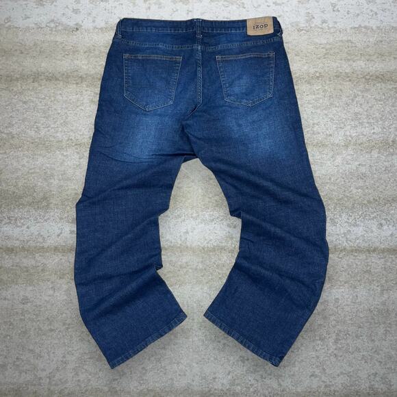 Vintage Izod Jeans Dark Wash Comfort Stretch Relaxed Fit Denim Y2K - Picture 1 of 4